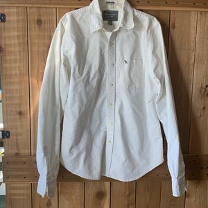 Men’s White Shirt By Abercrombie & Fitch Size XXL, Muscle
